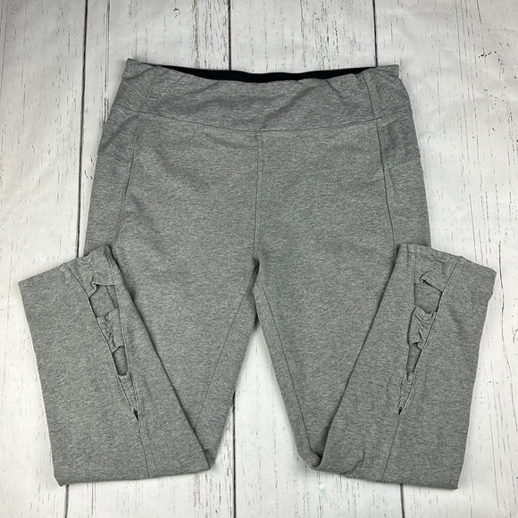 Soft Surroundings Grey Pull On Cutout Ankle Legging Pants Size M - Picture 1 of 9